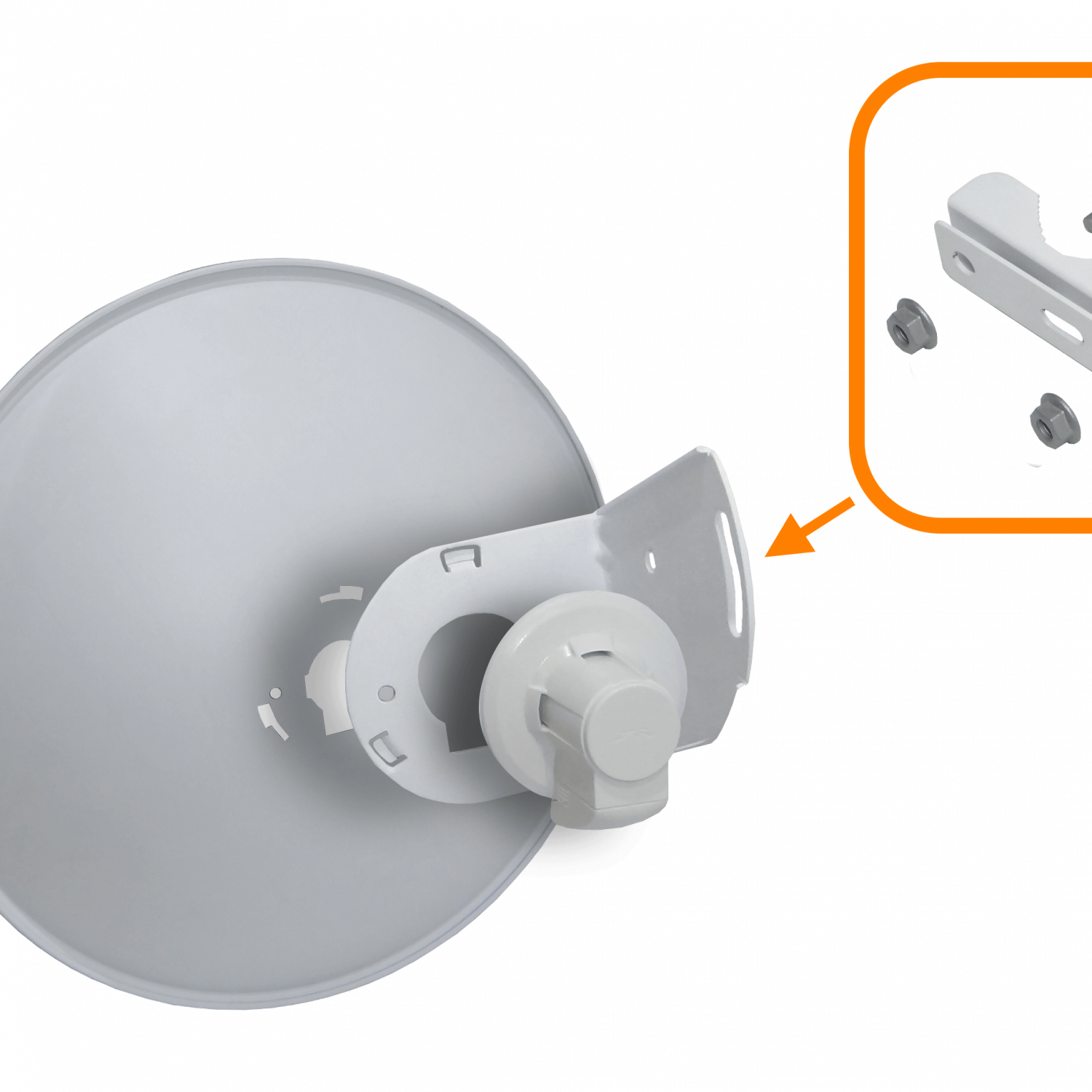 UBIQUITI 1-1000 Gigabit 25dBi 5GHz 400mm PowerBeam Exterior inc-PoE24V 5
