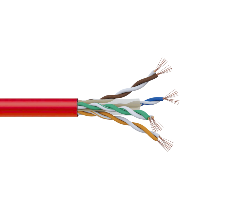 Cable Patch LINKMADE Cat6 Rojo LSZH 1 metro Inyectado Multifilar con Alta Estabilidad 2
