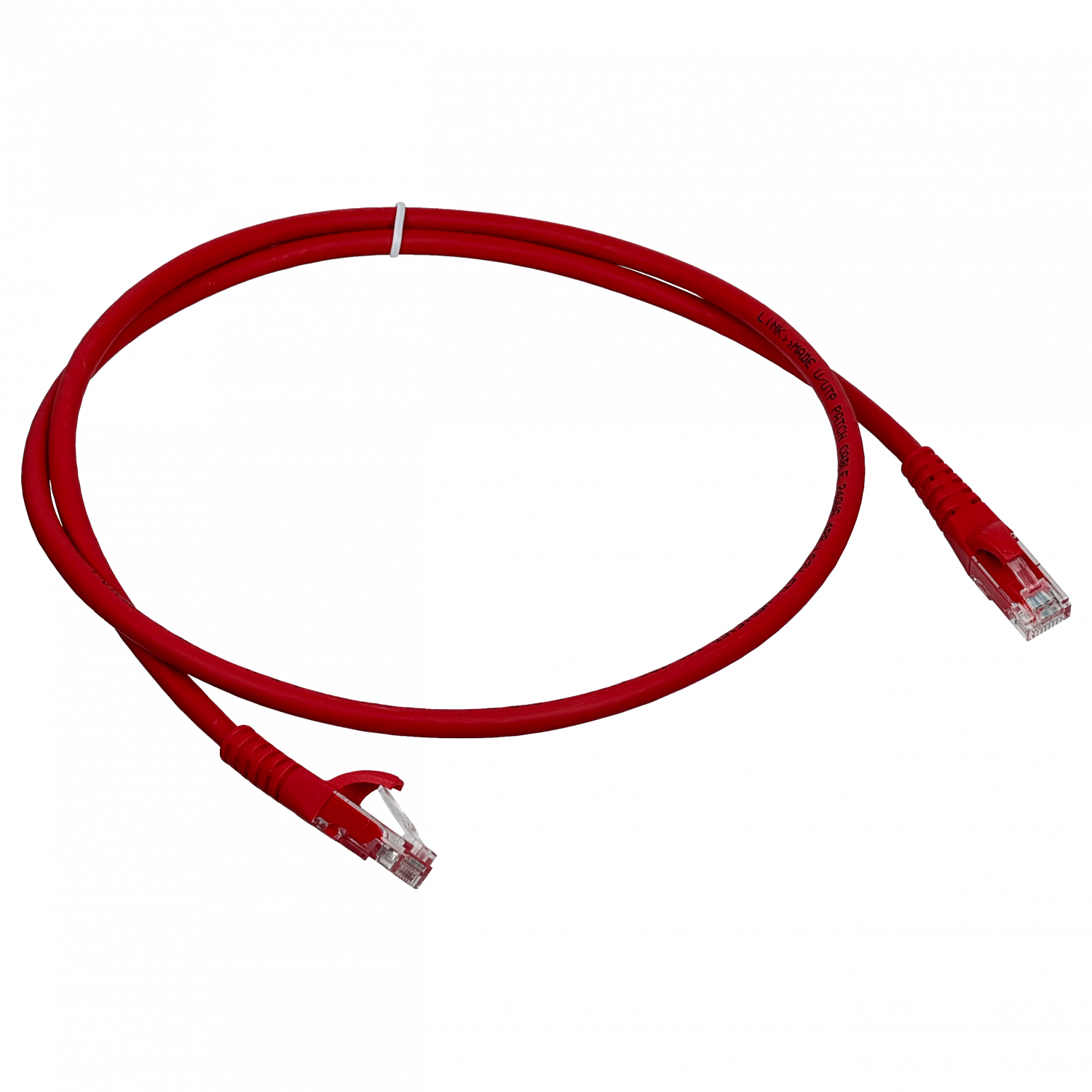 Cable Patch LINKMADE Cat6 Rojo LSZH 1 metro Inyectado Multifilar con Alta Estabilidad 5