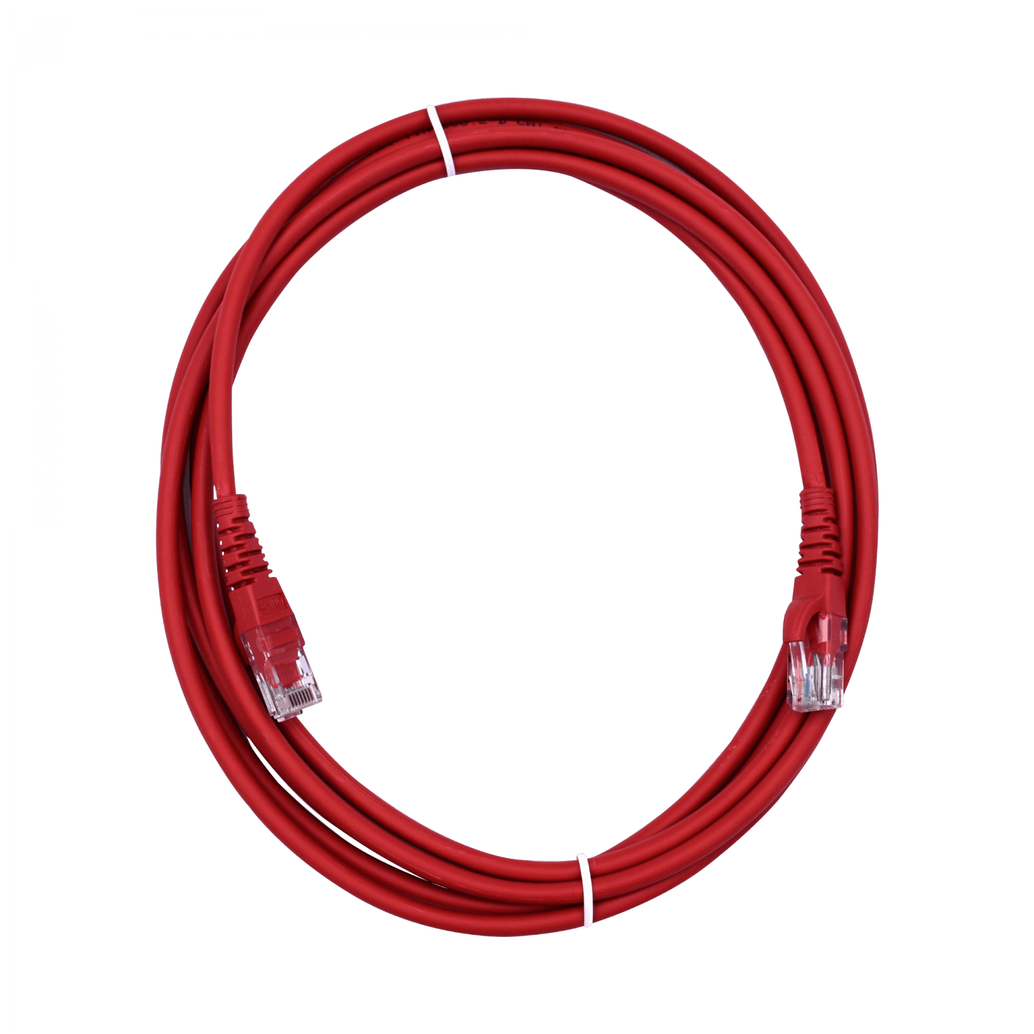 Cable Patch LINKMADE Cat6 U/UTP 3mt Rojo LSZH Inyectado Multifilar 1