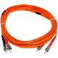5mt FC-FC OM1 MultiModo MM Duplex Jumper Fibra 62.5/125um LSZH - Miniatura 1