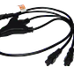 Cable de Poder LINKMADE 0.9m Trebol-C5 Hembra a CL Macho Negro 6A 3x0.75mm2 Triple - Miniatura 1