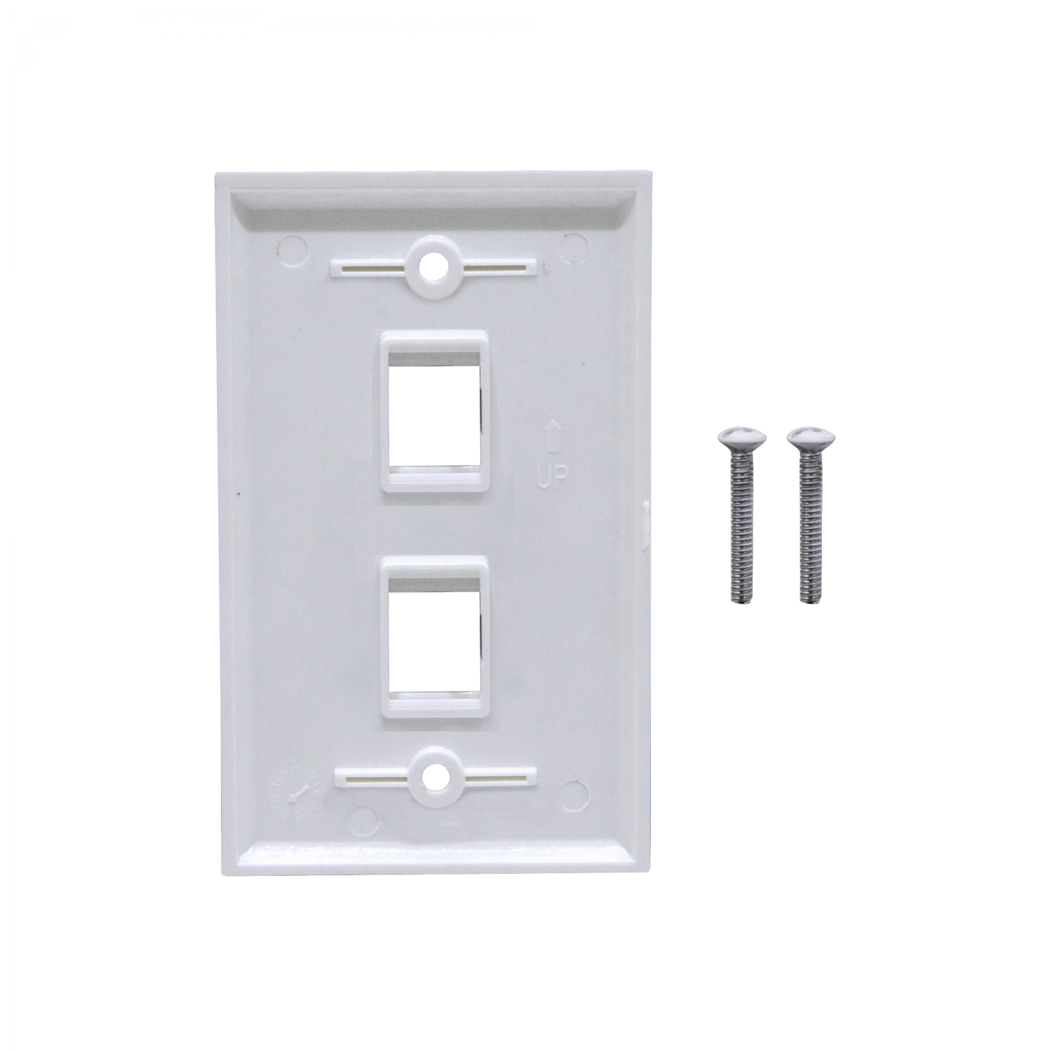 BLANCO 2-Keystone Vertical Faceplate 70x114mm 1
