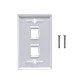 BLANCO 2-Keystone Vertical Faceplate 70x114mm - Miniatura 1
