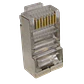 100 unidades FTP STP Conector RJ45 Cat5e Metalizado Crimpeable - Miniatura 1