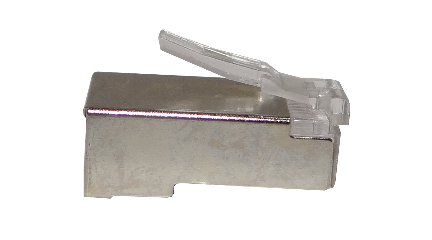 100 unidades FTP STP Conector RJ45 Cat5e Metalizado Crimpeable 3
