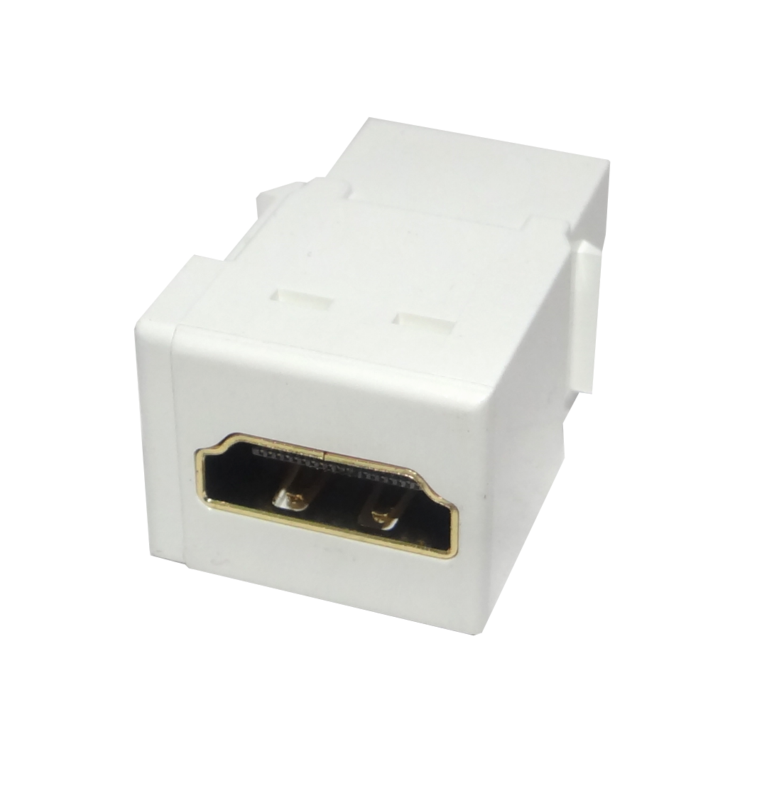 HDMI Hembra-Hembra Keystone Blanco 1
