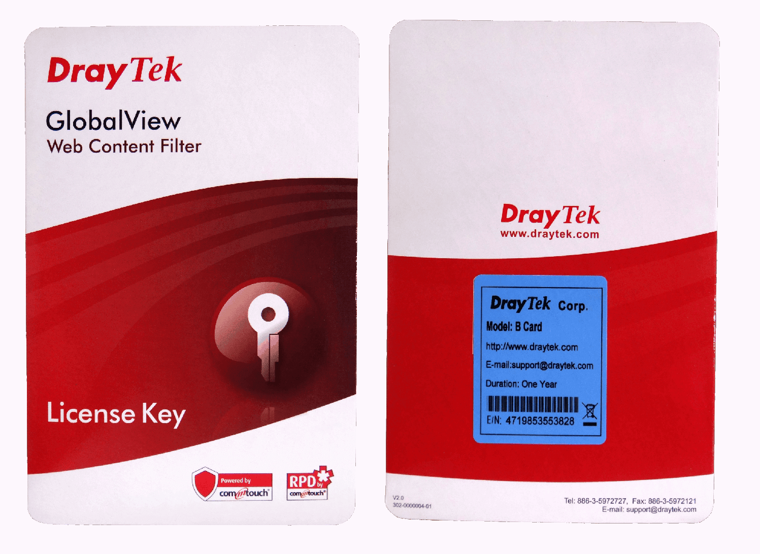 Licencia B 1-año Draytek Filtro contenido web global 1