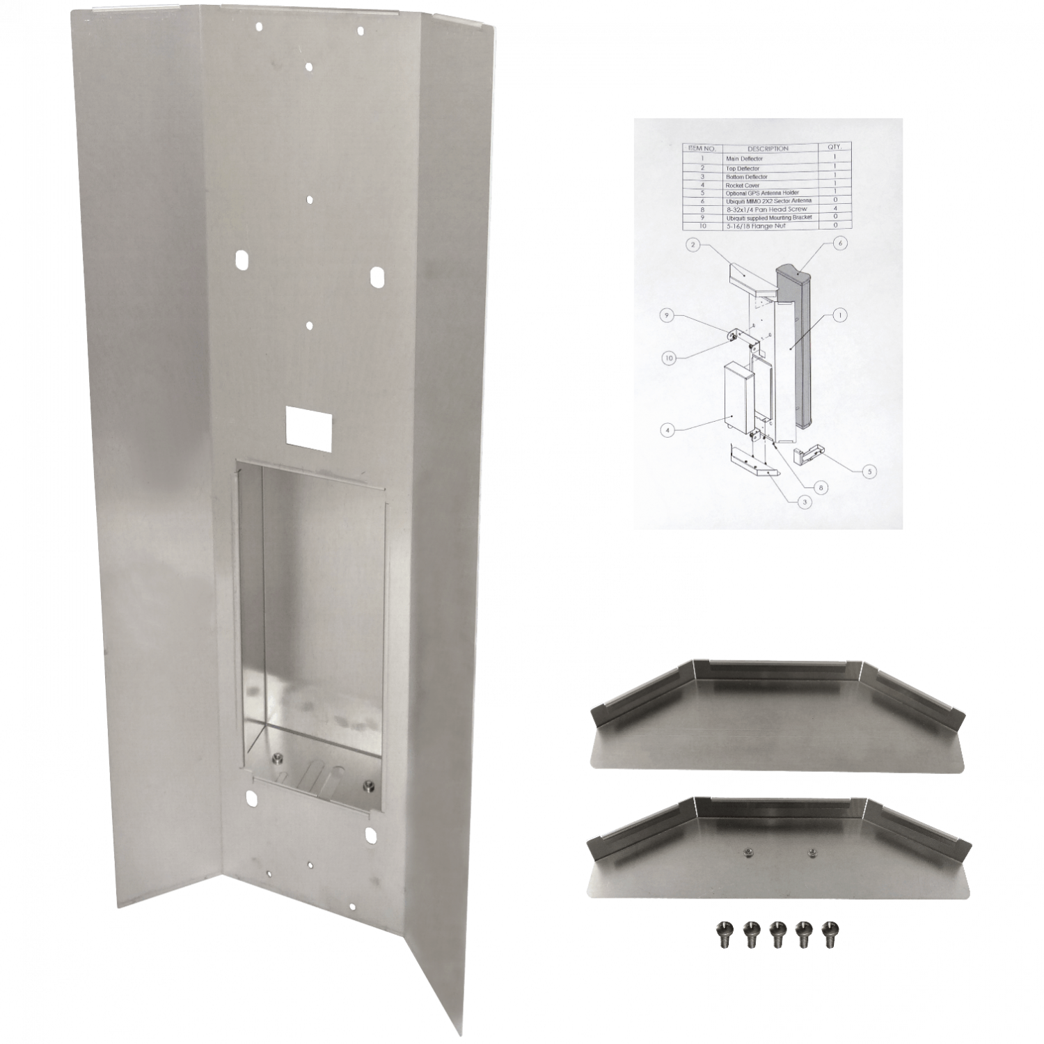 RFARMOR AM-2G16/5G20-90 UNITARIO ESCUDO P/SECTORIAL-ROCKET UBIQUITI 1