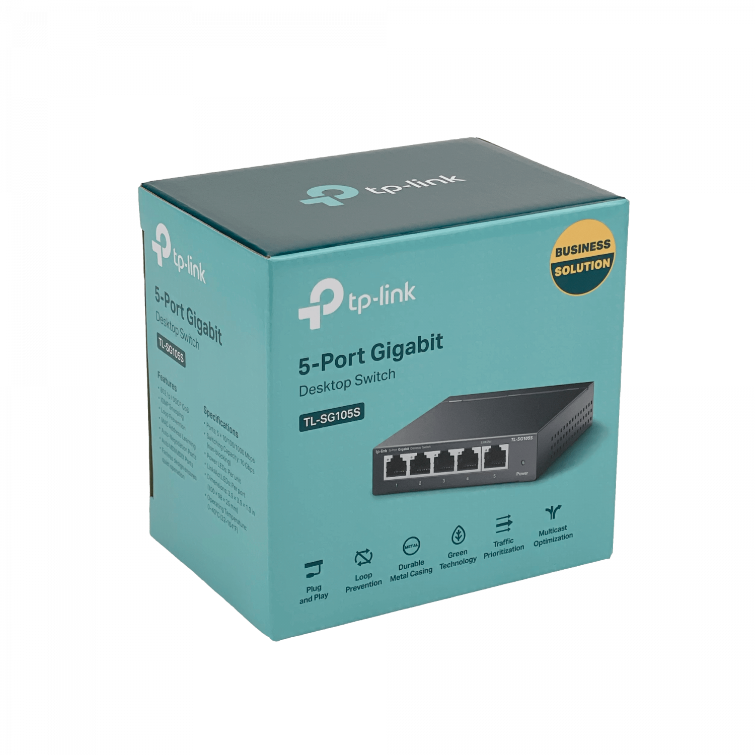 Switch TP-LINK TL-SG105 Metálico 5 Puertos Gigabit, Compacto, Auto MDI/MDIX, Plug and Play, No Admin 5