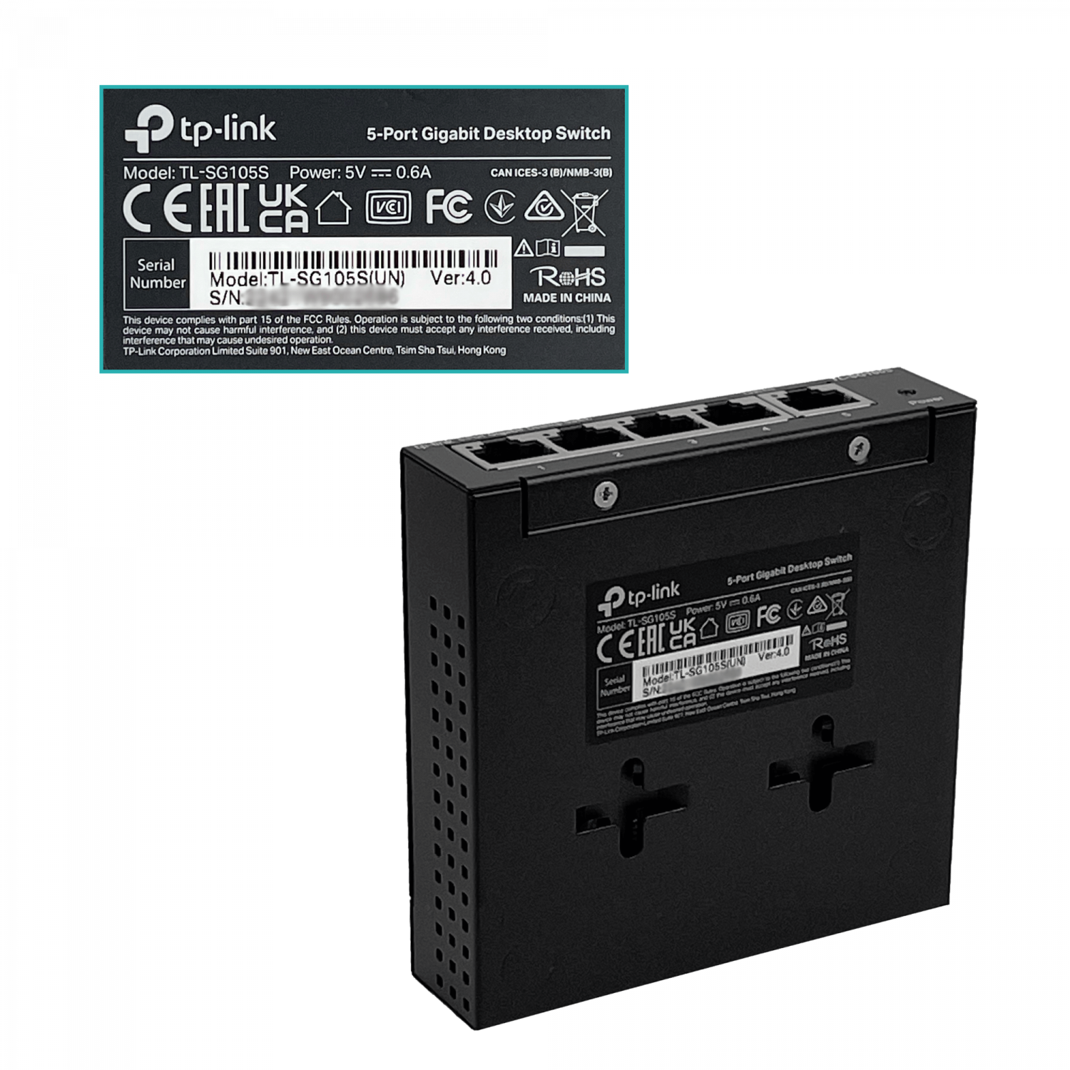 Switch TP-LINK TL-SG105 Metálico 5 Puertos Gigabit, Compacto, Auto MDI/MDIX, Plug and Play, No Admin 6