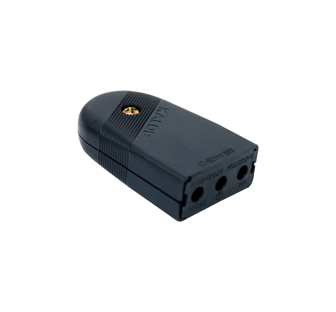 Enchufe Hembra Volante KALOP 2P+T Negro 10A 250V Modelo KL44421 2