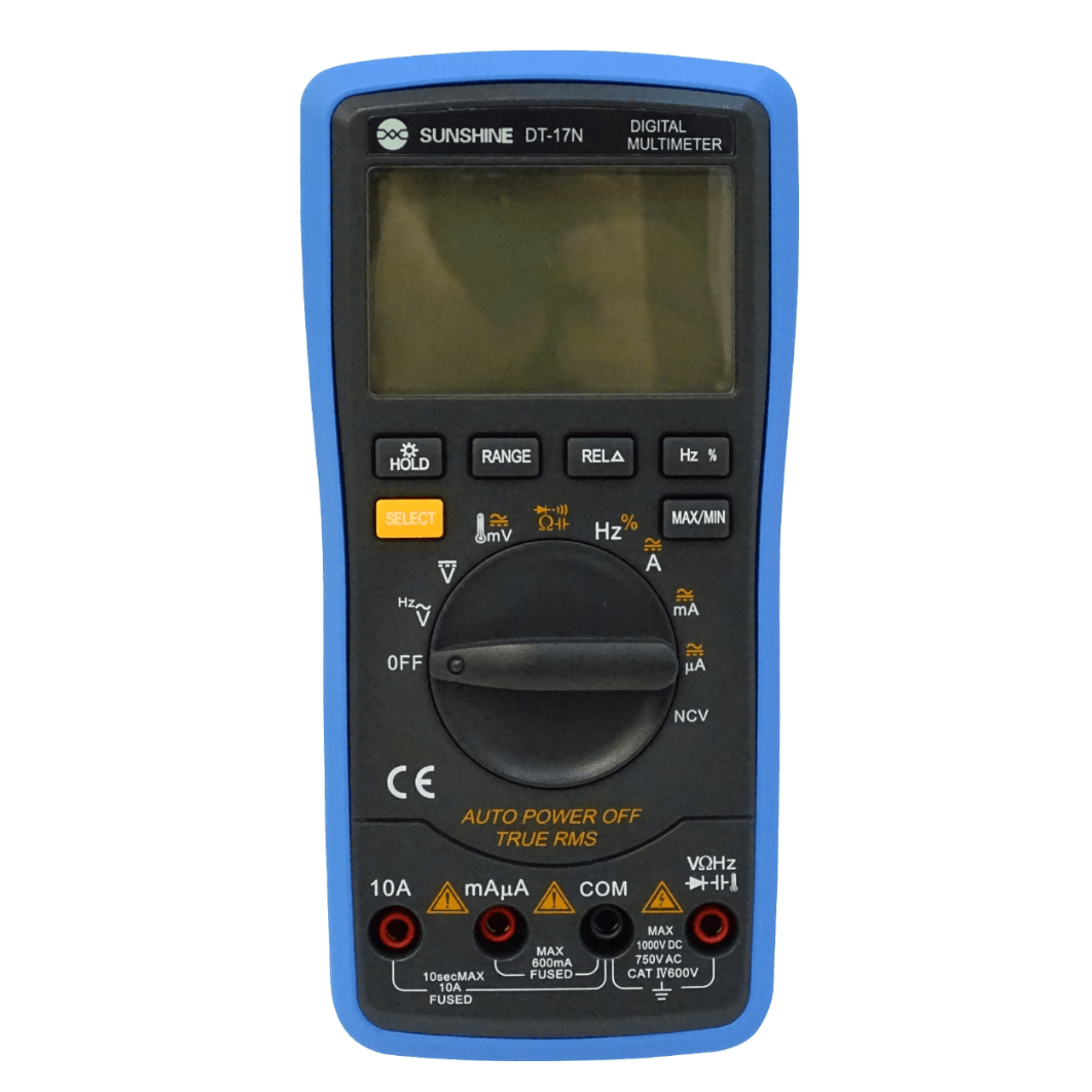 SUNSHINE Auto-Rango Multitester Digital req-9V 1000VDC 750VAC 10A Hz 1