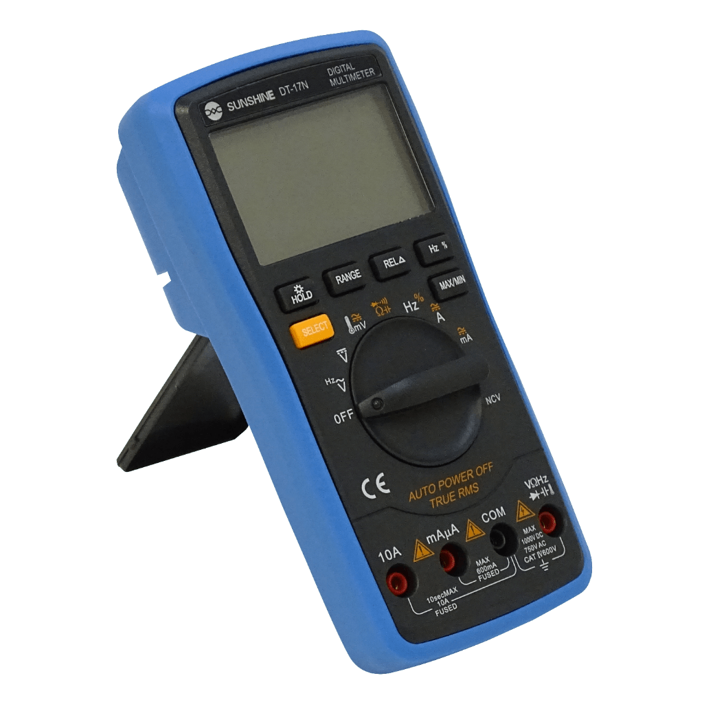 SUNSHINE Auto-Rango Multitester Digital req-9V 1000VDC 750VAC 10A Hz 4