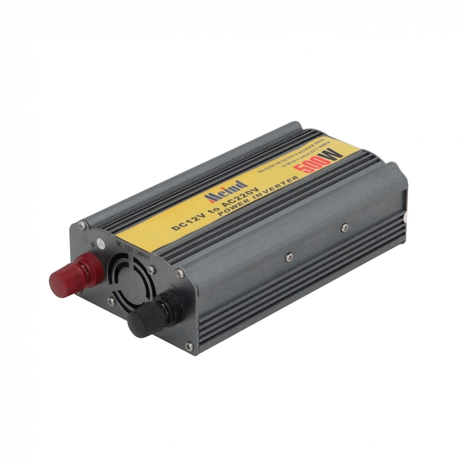 MEIND 300W Max-500W 12VDC-in 220VAC-out inversor c/Ventilador c/pinzas 4