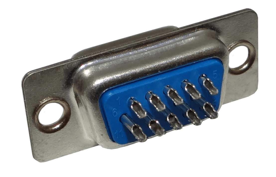 Conector VGA-H DB15 Hembra 15-Pin Soldable 31mm Requiere DB-CAP DE-15/H 2