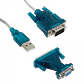 Adaptador USB a serial RS232 DB25 DB9 incluye cable y convertidor - Miniatura 4