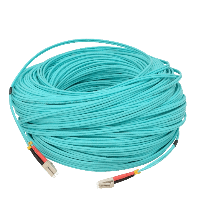 100mt LC-LC OM3 MultiModo MM Duplex Jumper Fibra 3.0mm 50/125um LSZH 1