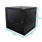 Gabinete Pared LINKMADE RK11-6L 11U Fondo 60cm Negro Rack - Miniatura 4