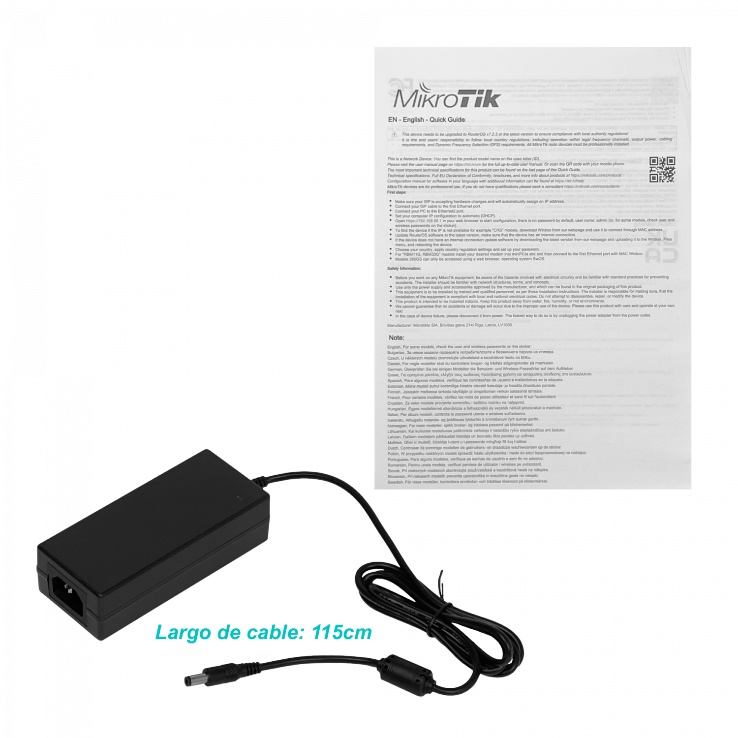 Switch Gigabit 5 Puertos, MikroTik RB260GSP, PoE, 1 SFP, VLAN, SwOS, Compacto, No Administrable 3