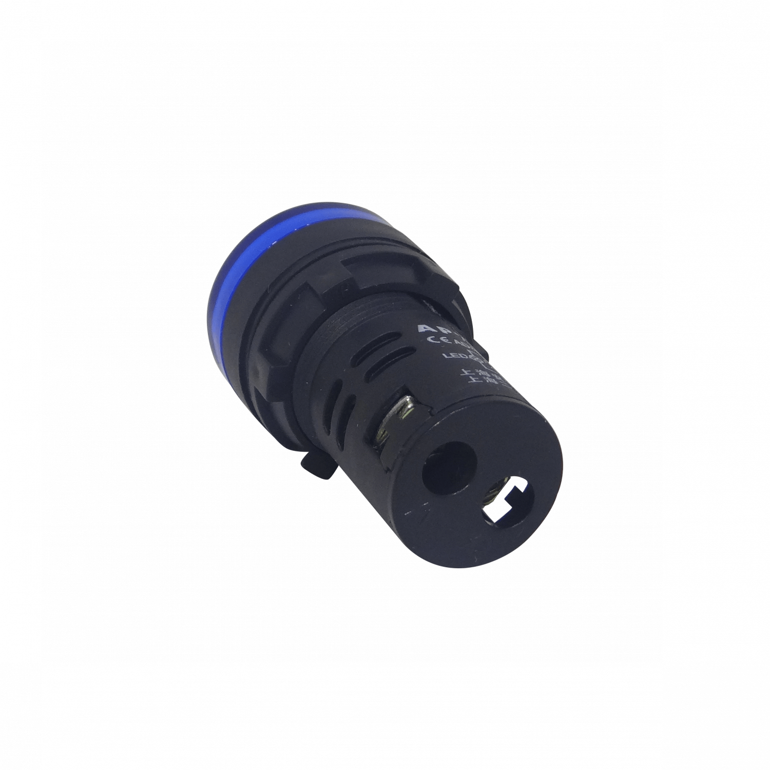 Azul Luz Piloto LED 220VAC 20mm-diametro 28mm-cabeza 51mm-altura 2