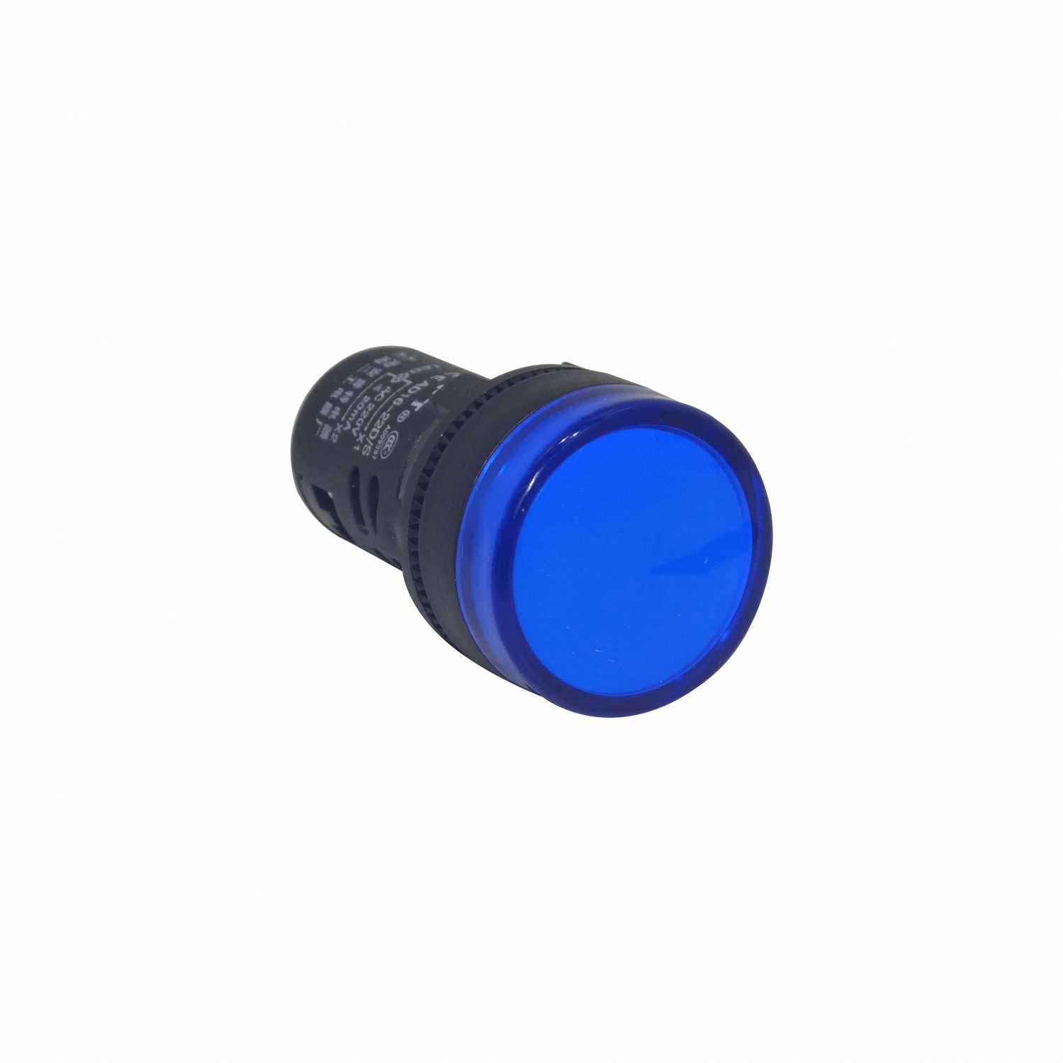 Azul Luz Piloto LED 220VAC 20mm-diametro 28mm-cabeza 51mm-altura 3