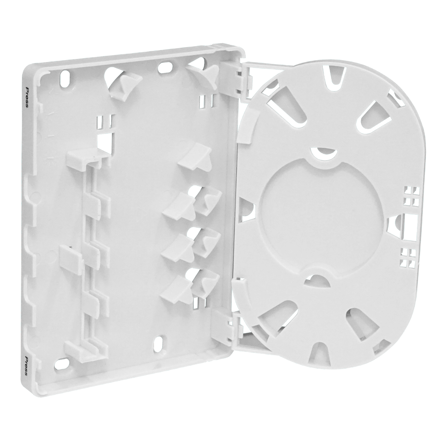 Caja de Terminación de Fibra Óptica 4 Puertos IP20 Blanca - BOX-4C 4