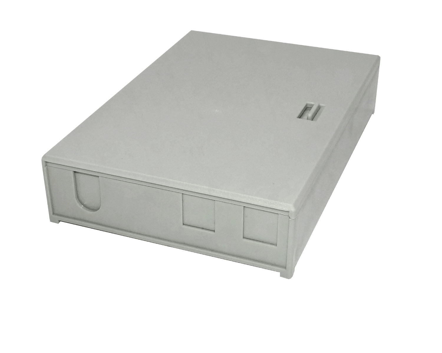 Caja de Terminación de Fibra Óptica 6 Puertos IP20 Gris - BOX-6C 5