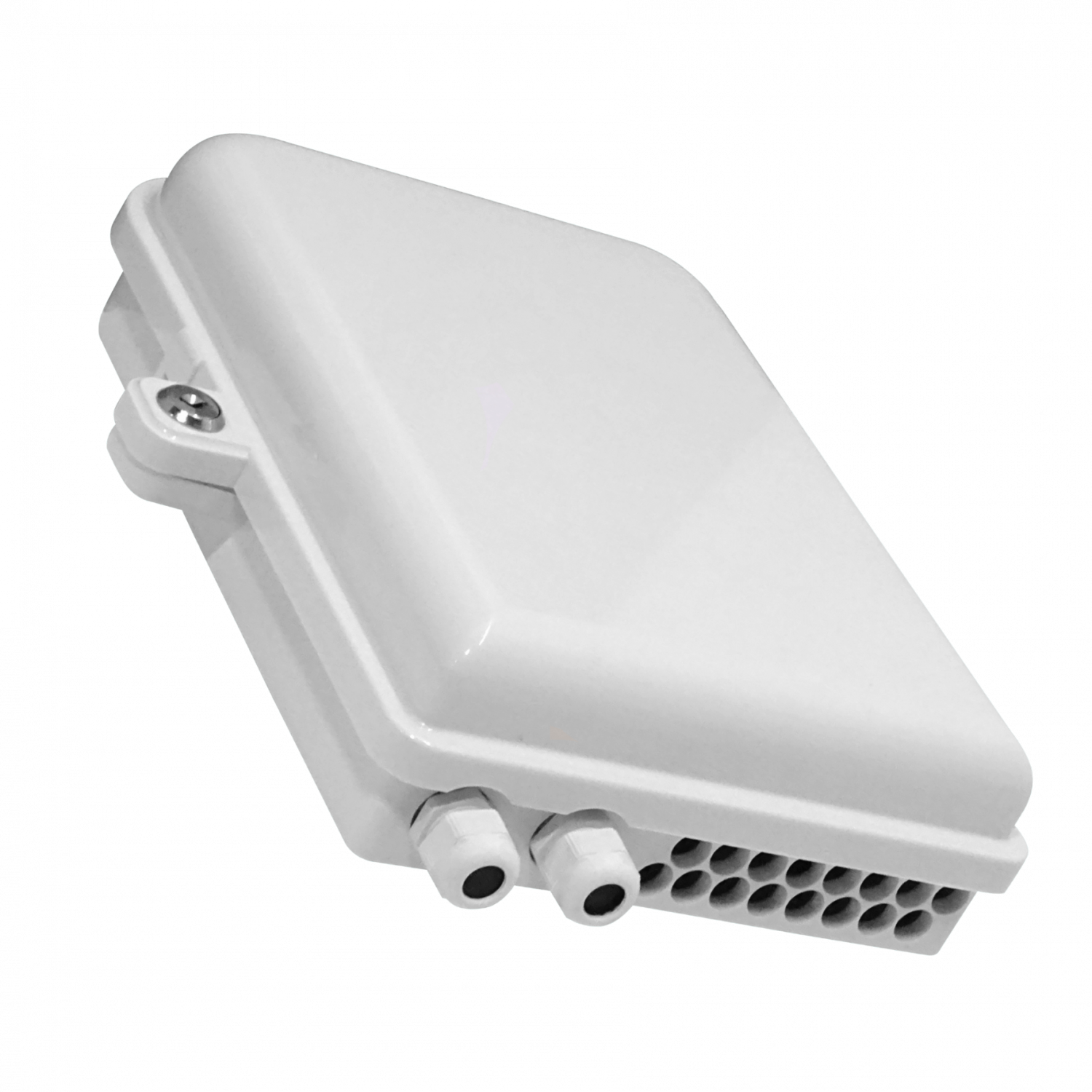 Caja NAP de Fibra Óptica 16 Puertos IP65 Blanca - BOX-2-16C 1
