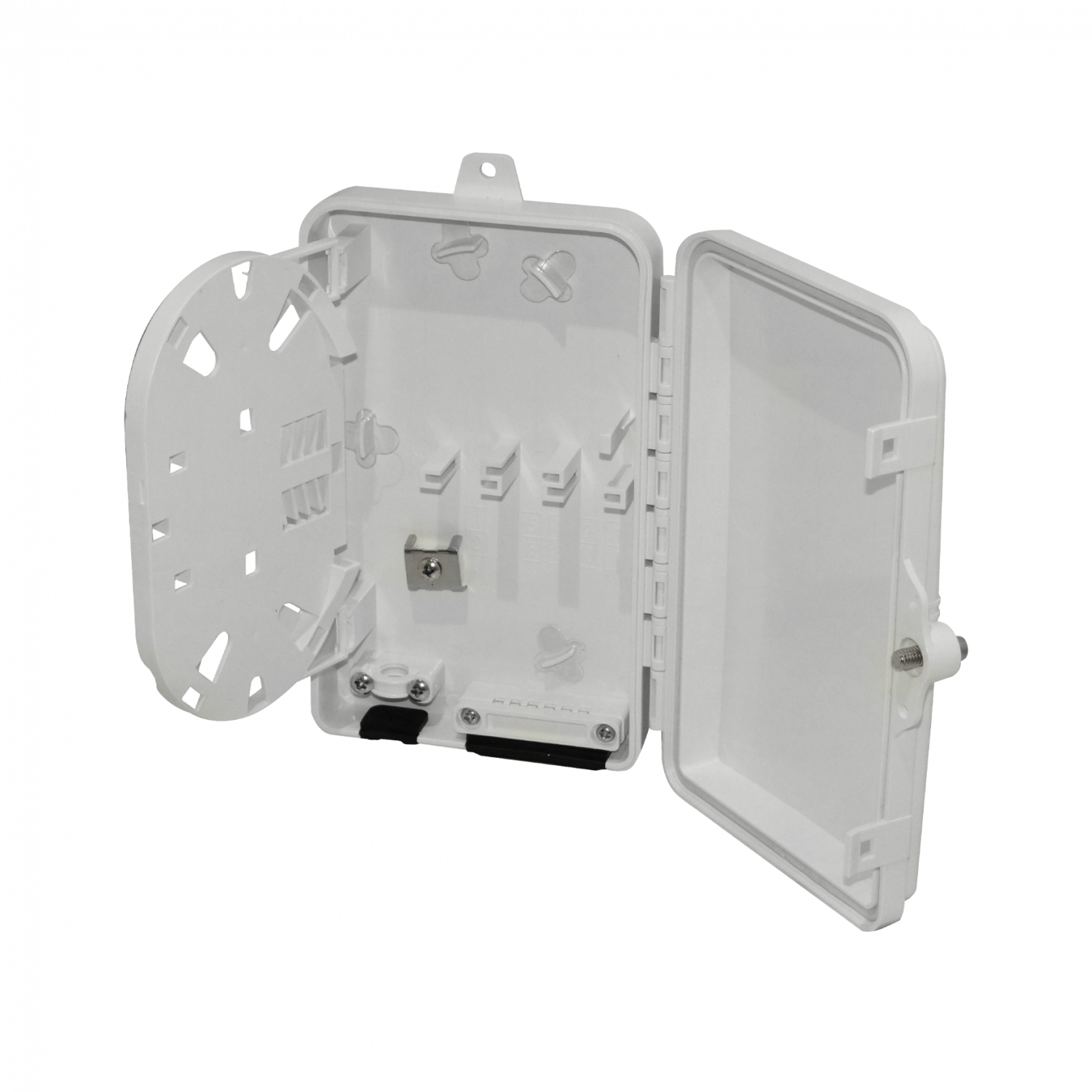 Caja NAP de Fibra Óptica 6 Puertos Rectangular IP65 - BOX-1-6C 2
