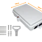 Caja NAP de Fibra Óptica 6 Puertos Rectangular IP65 - BOX-1-6C - Miniatura 6