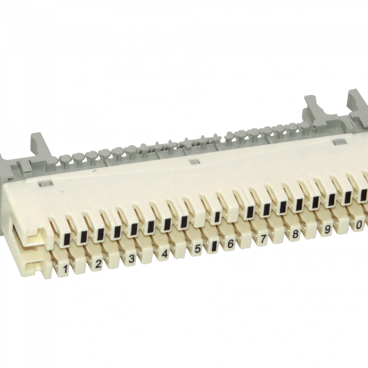 Regleta con-Desconexion Telef Blanca 10-Pares KRONE req-Base/DISP-PEG 2