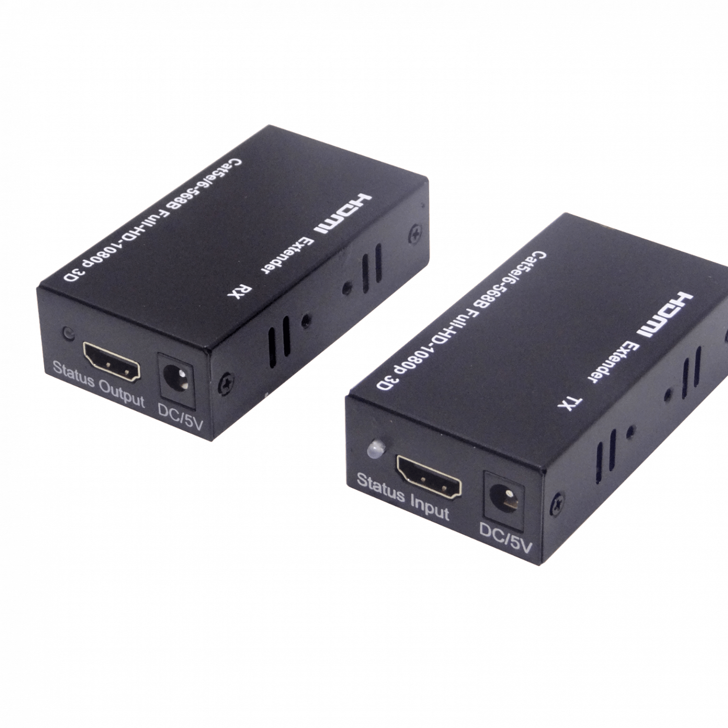 Extensor HDMI 1080p UTP Cat5e/Cat6 hasta 60m, con Fuente 12V 2A 1