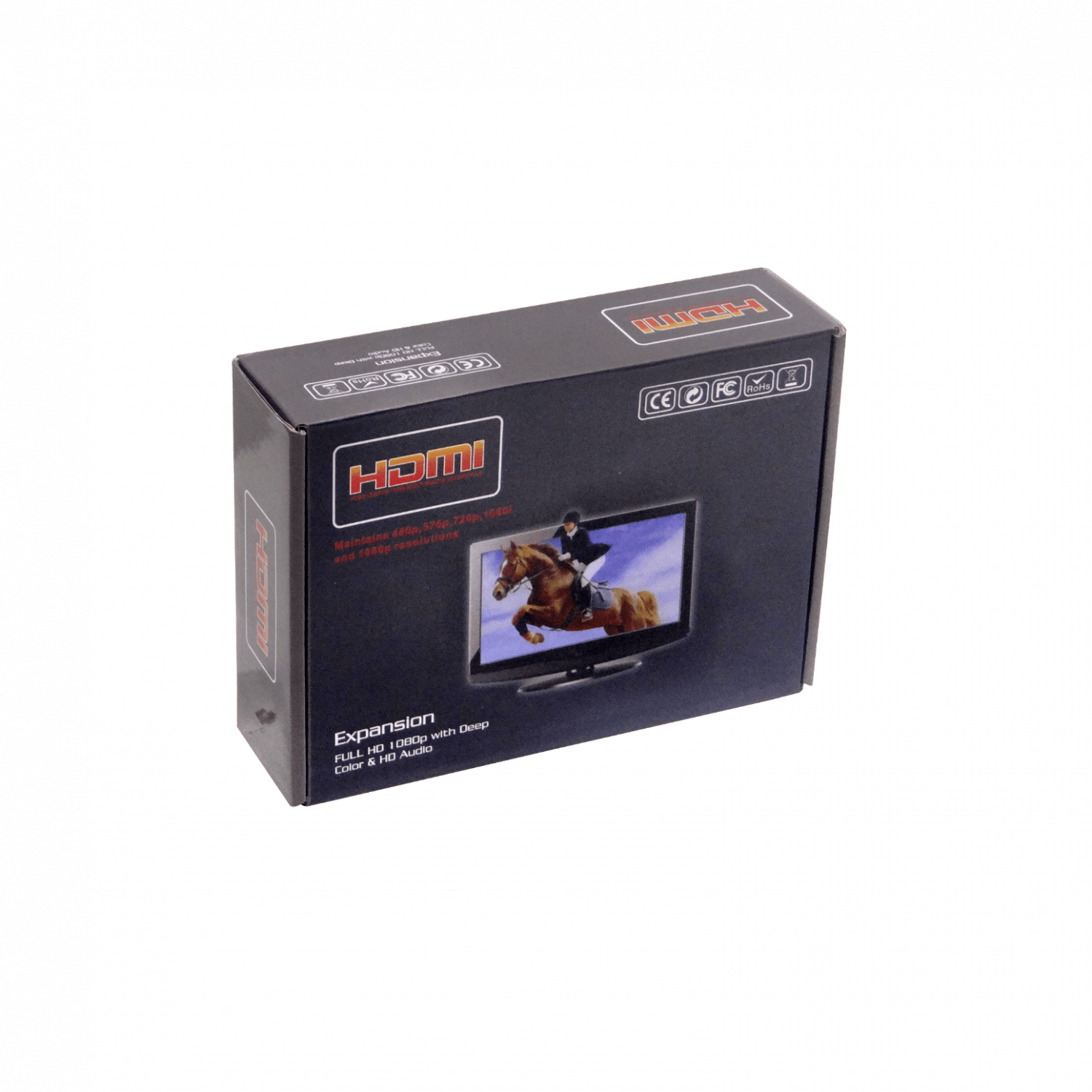 Extensor HDMI 1080p UTP Cat5e/Cat6 hasta 60m, con Fuente 12V 2A 2