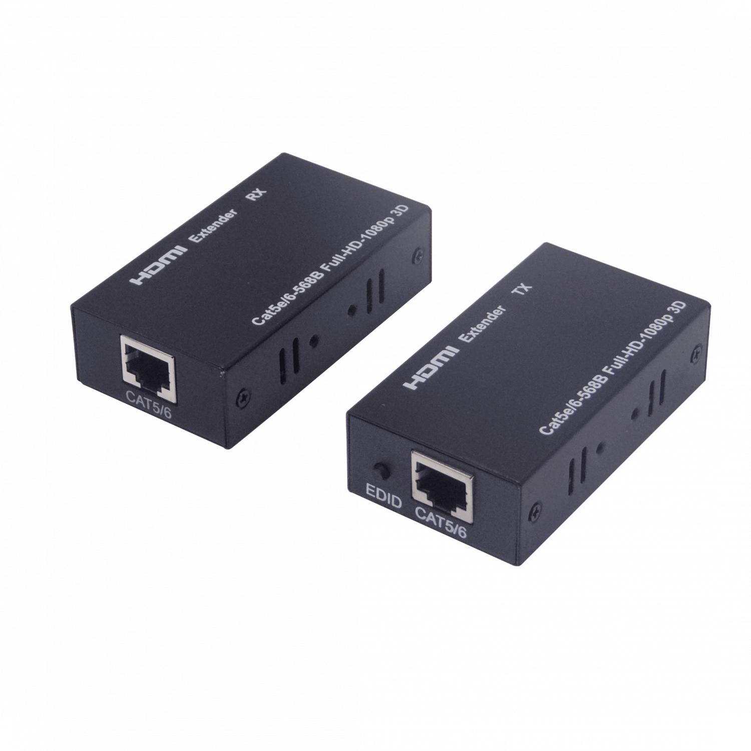Extensor HDMI 1080p UTP Cat5e/Cat6 hasta 60m, con Fuente 12V 2A 3