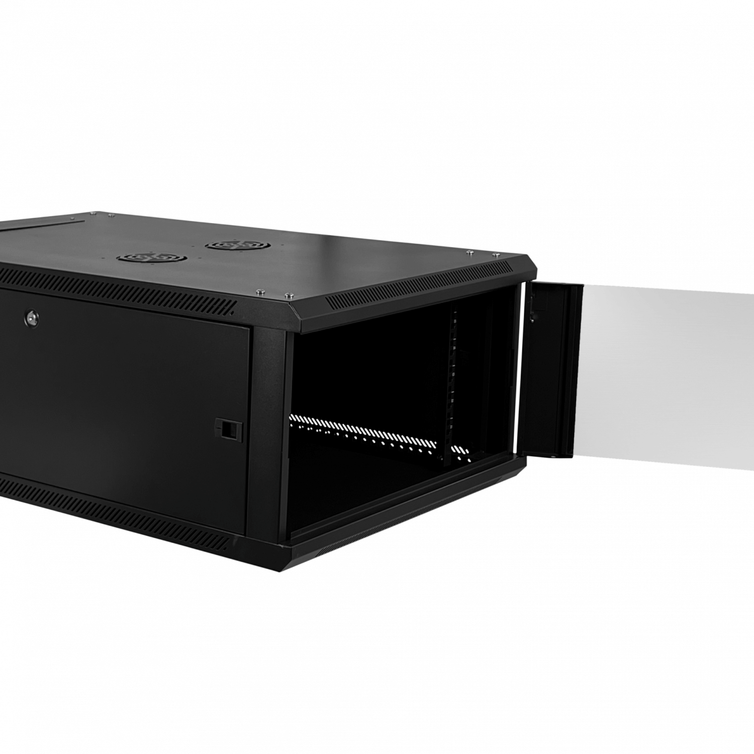 Gabinete Rack LINKMADE RK06-10LD 6U 100cm de Fondo Desarmado Negro 8
