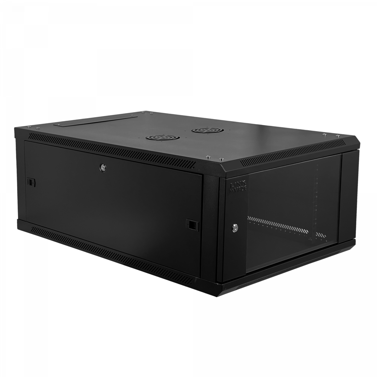 Gabinete Rack LINKMADE RK06-10LD 6U 100cm de Fondo Desarmado Negro 9