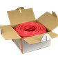 Caja Cable LINKMADE Cat6 UTP Rojo 305mt Unifilar Cobre - Miniatura 1