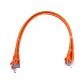 Pack x4 Cable Patch LINKMADE Cat6 0.5mt Naranjo LSZH Inyectado - Miniatura 3