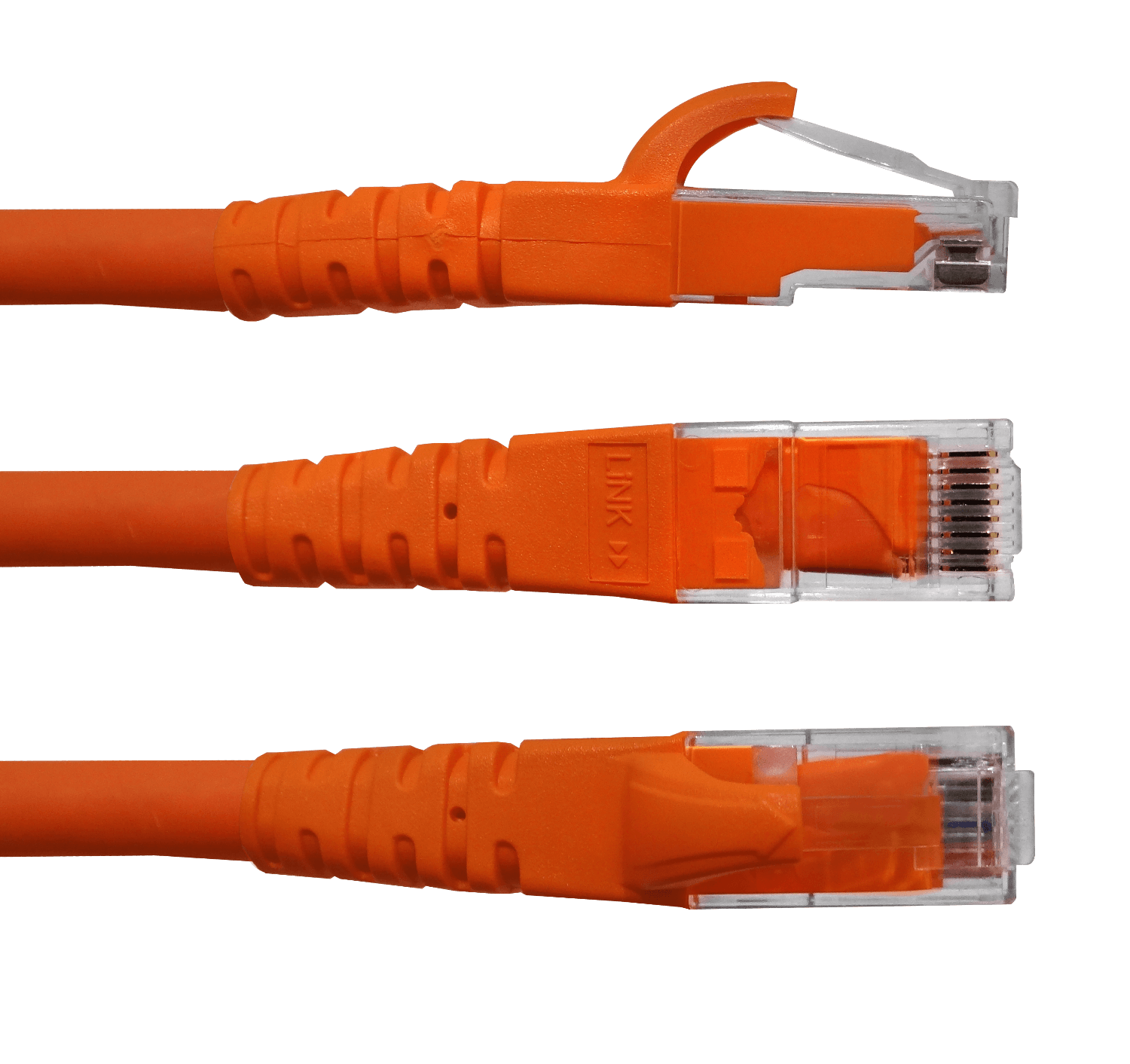 LINKMADE 1MT CAT6 NARANJO LSZH CABLE PATCH INYECTADO MULTIFILAR 2
