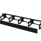 Base Metalica con Tapa Plastica LINKMADE RAD-1APL 1U para Rack 19 Aperturas Ordenador - Miniatura 1