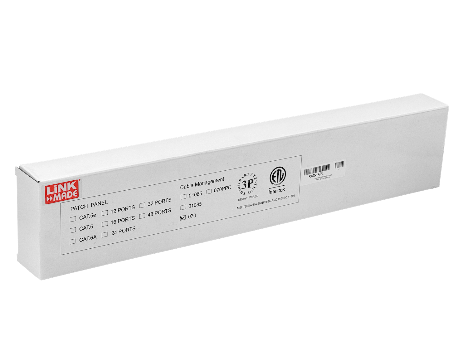 Base Metalica con Tapa Plastica LINKMADE RAD-1APL 1U para Rack 19 Aperturas Ordenador 6