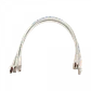 Pack x4 Cable Patch LINKMADE Cat6 F/UTP 0.5mt Blanco LSZH Inyectado Multifilar - Miniatura 4