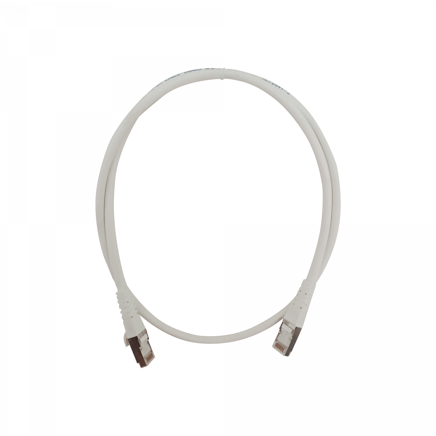 Cable Patch LINKMADE Cat6 F/UTP 1mt Blanco LSZH Inyectado Multifilar 2