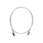 Cable Patch LINKMADE Cat6 F/UTP 1mt Blanco LSZH Inyectado Multifilar - Miniatura 2