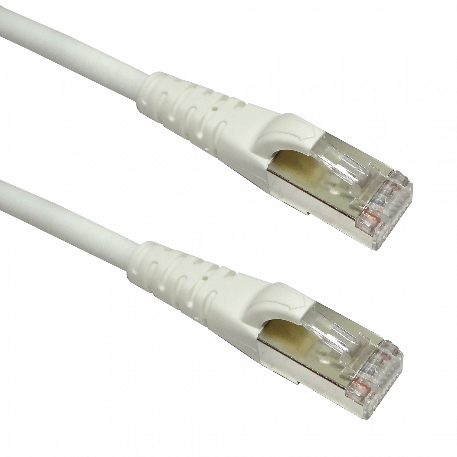 Cable Patch LINKMADE Cat6 F/UTP 1mt Blanco LSZH Inyectado Multifilar 3