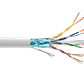 Cable Patch LINKMADE Cat6 F/UTP 2mt Blanco LSZH Inyectado Multifilar - Miniatura 5