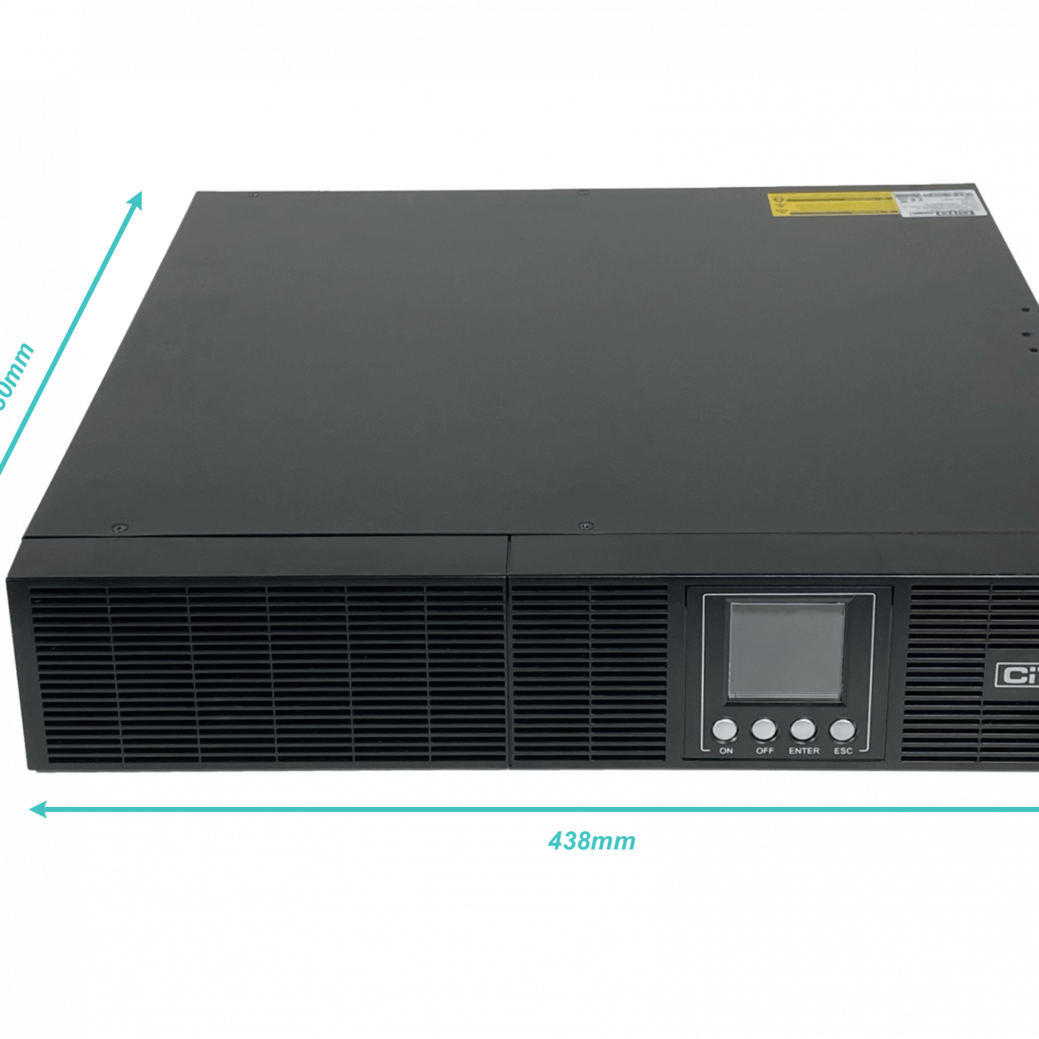 UPS CITO CPO-V1K Online 1kVA 900W, 0ms, Rack 2U, Requiere 2 Baterías 24VDC   4