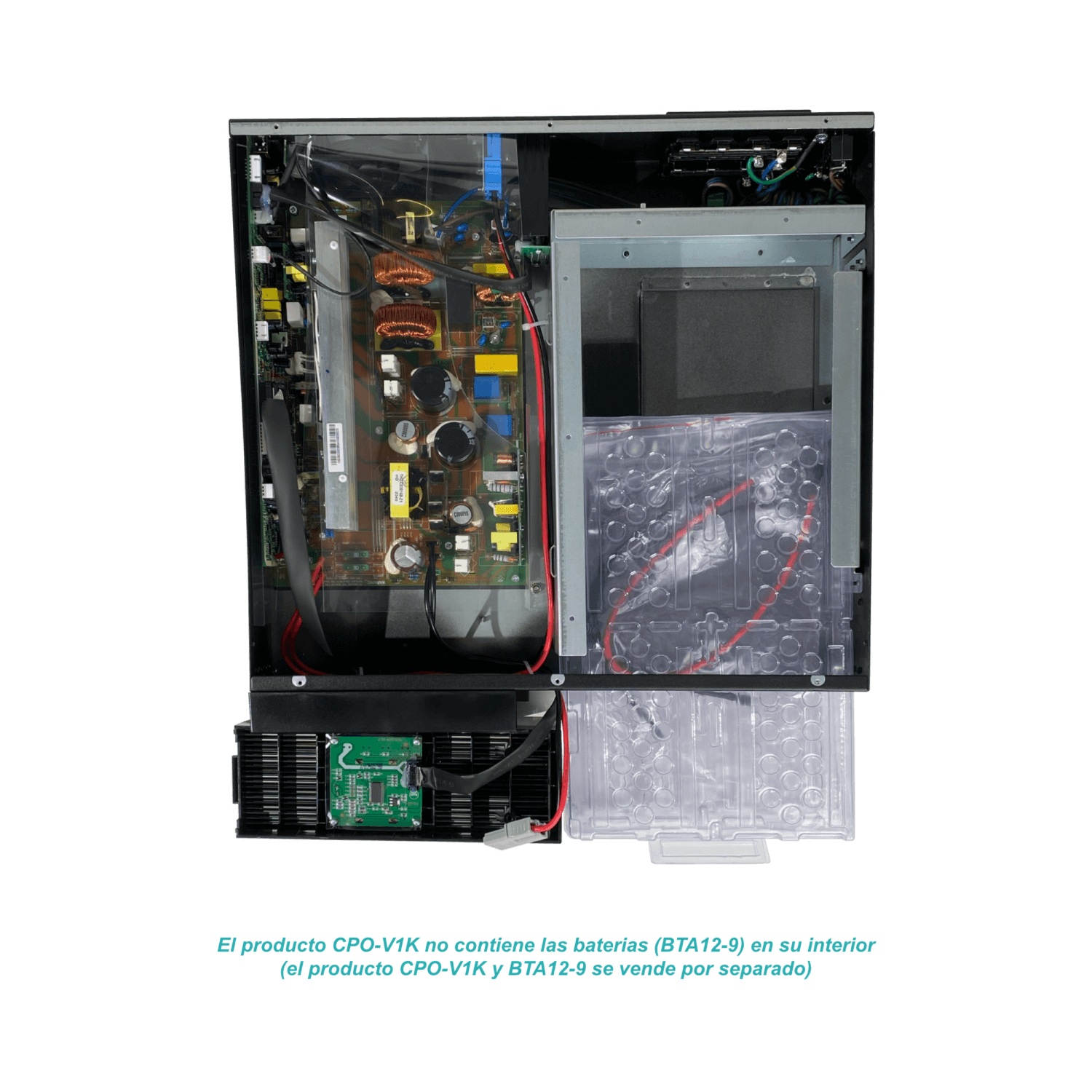 UPS CITO CPO-V1K Online 1kVA 900W, 0ms, Rack 2U, Requiere 2 Baterías 24VDC   5