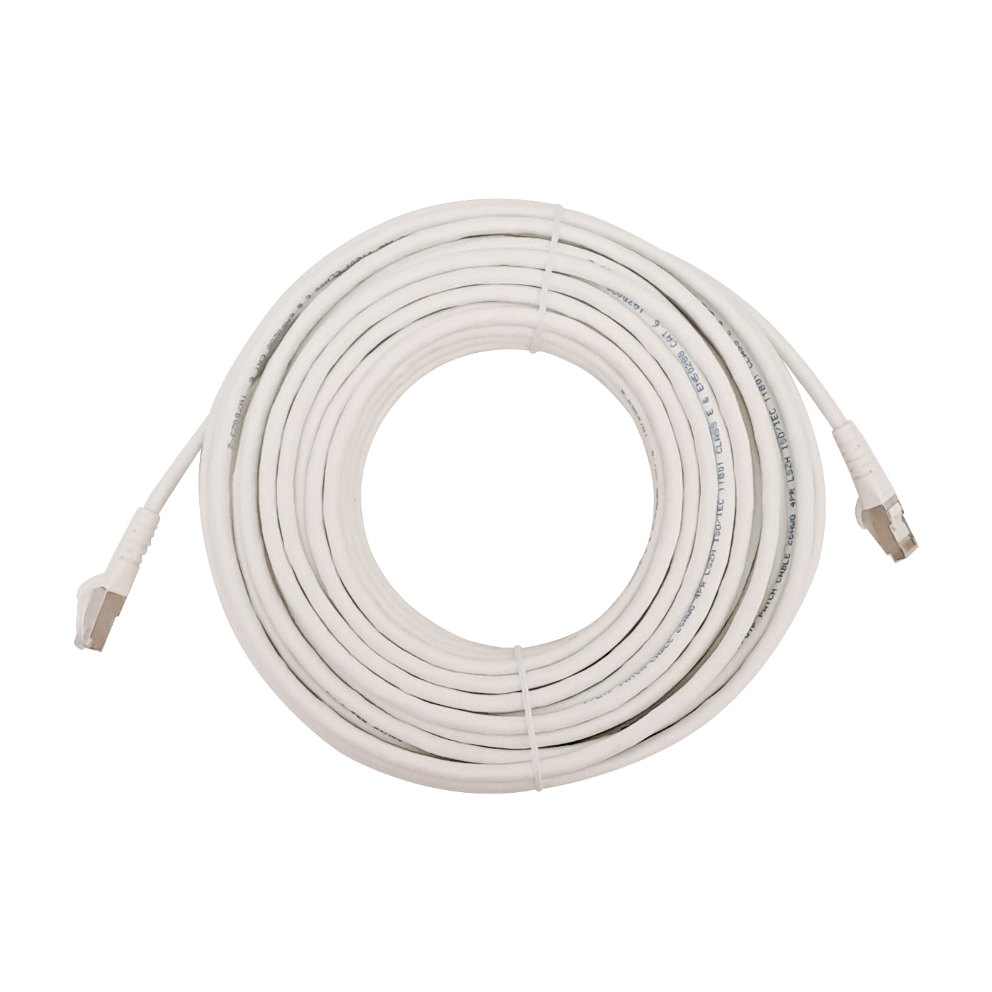 Cable Patch LINKMADE Cat6 F/UTP 20mt Blanco LSZH Inyectado Multifilar 5